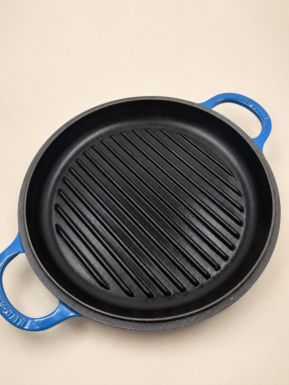 Le Creuset Enameled Cast Iron Grill Pan -Blue